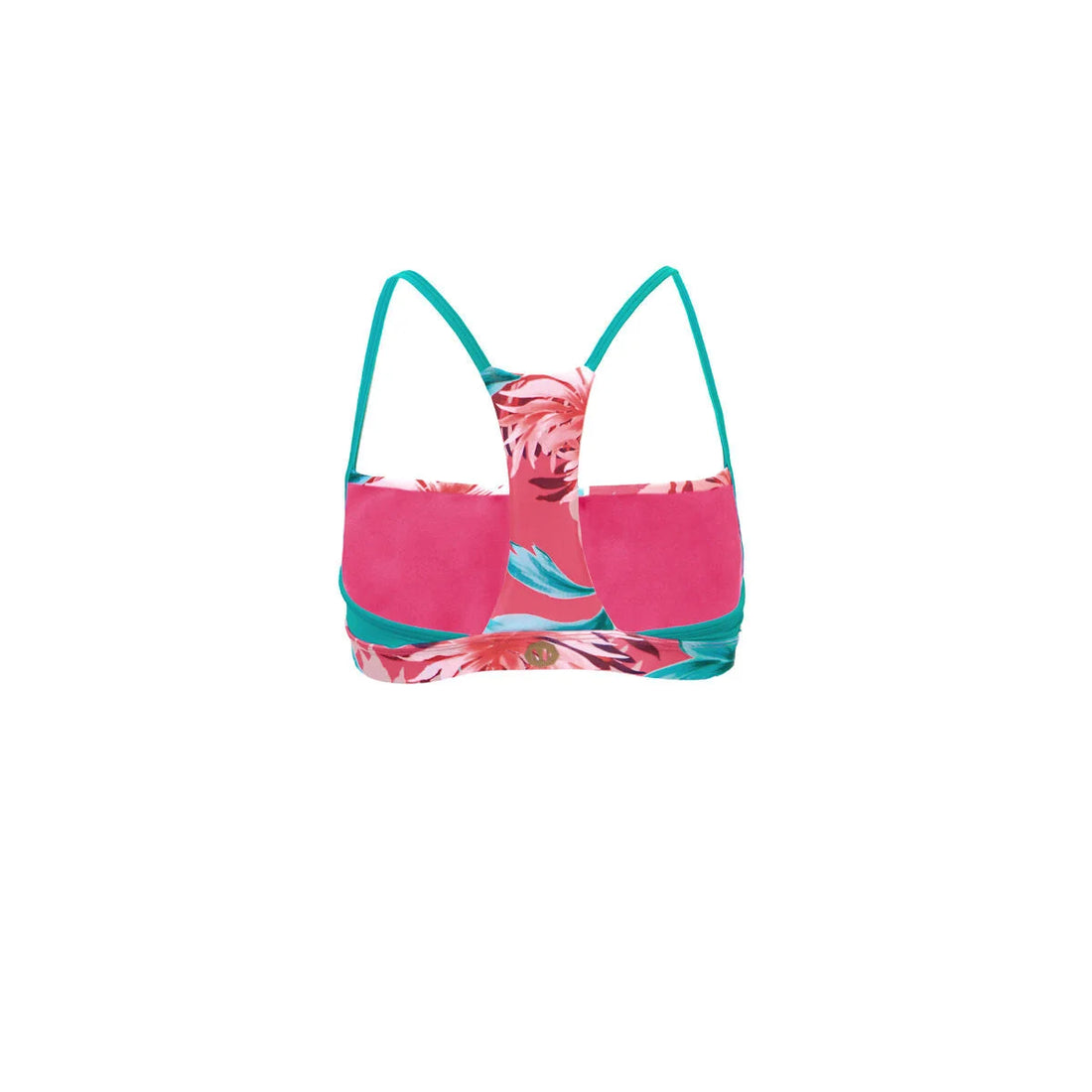 MF SEA Bardot Bikini-Oberteil mit Blumenmuster – Detailansicht 2