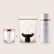 Breeze 3er – Set, 160 g Kerze + 350 g Nachfüllung + 650 g Dose