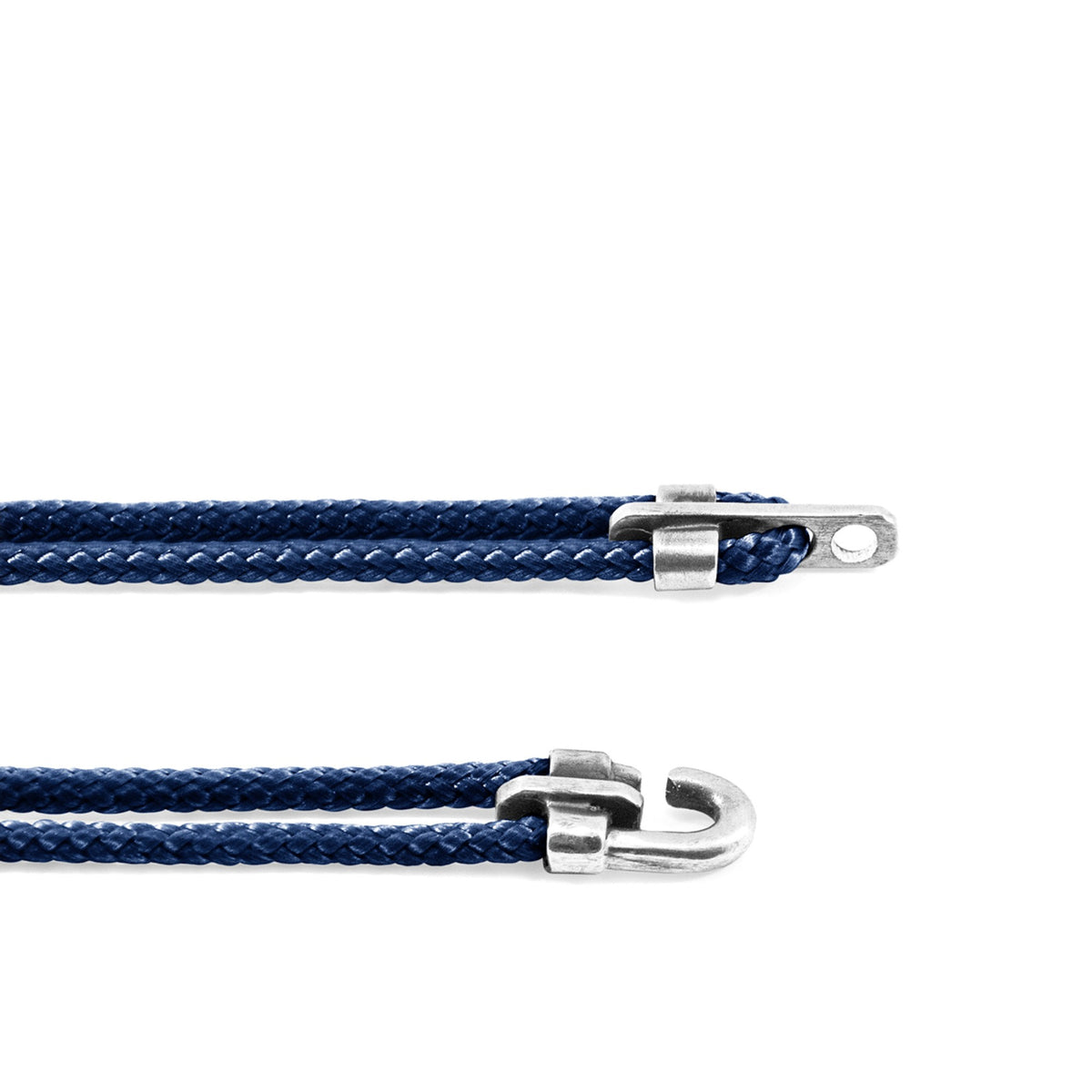 Canterbury Silberarmband aus Seil – Marineblau – Produktansicht 4