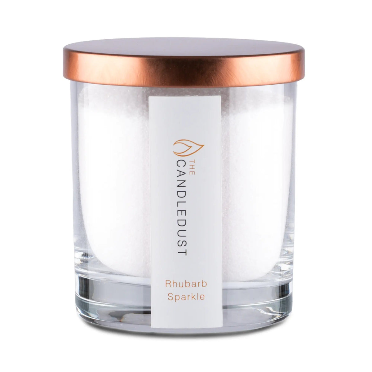 Champagne Rhubarb Duftkerze im Glas, 160 g