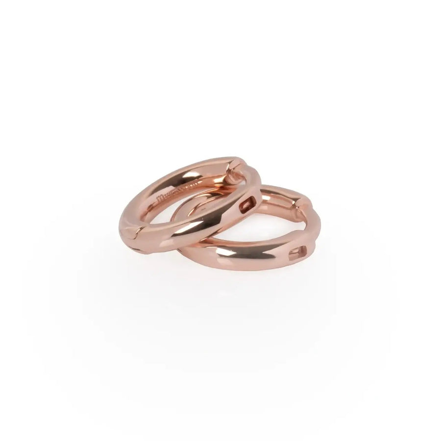 Classy Klein Hoops – Roségold und Silber