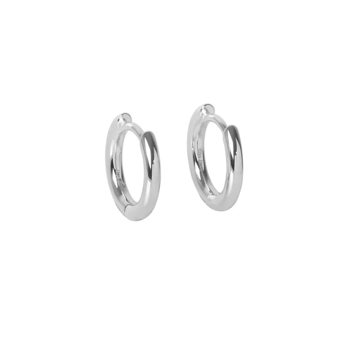 Classy Klein Hoops – Roségold und Silber – Produktansicht 2