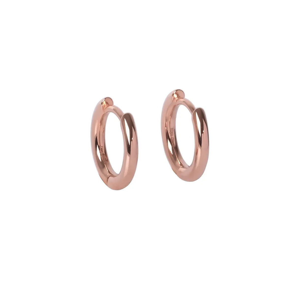 Classy Klein Hoops – Roségold und Silber – Produktansicht 3