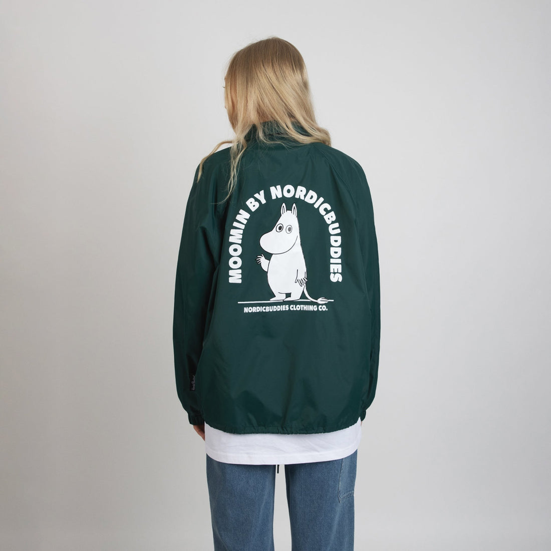 Coachjacke Moomintroll – Grün – Detailansicht 1