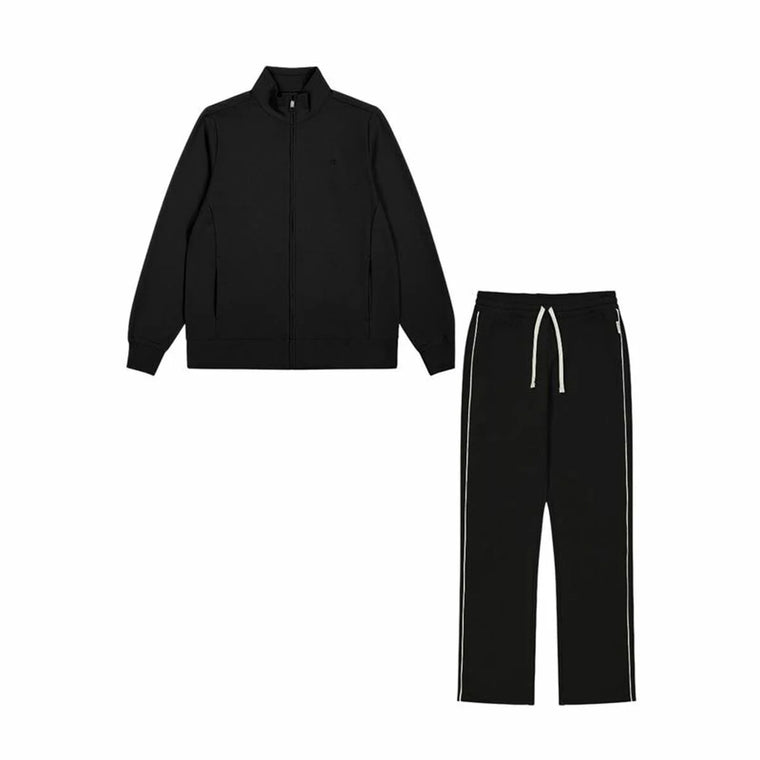 Schwarzer Champion Damen-Trainingsanzug mit Jacke und Hose