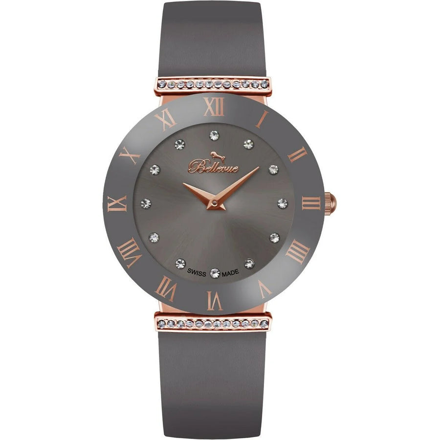 Damenuhr Bellevue E111 Grau Rosa 33 mm