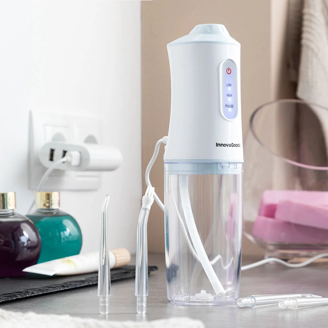 Denter wiederaufladbare Munddusche mit 3 Modi – Detailansicht 4
