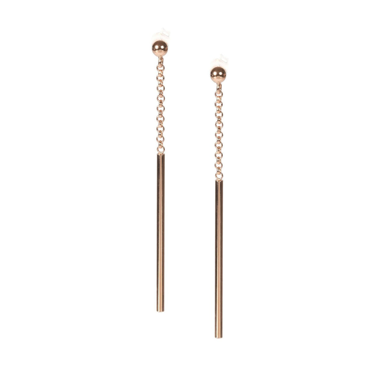 Dots Fixed Ohrringe – Roségold und Silber