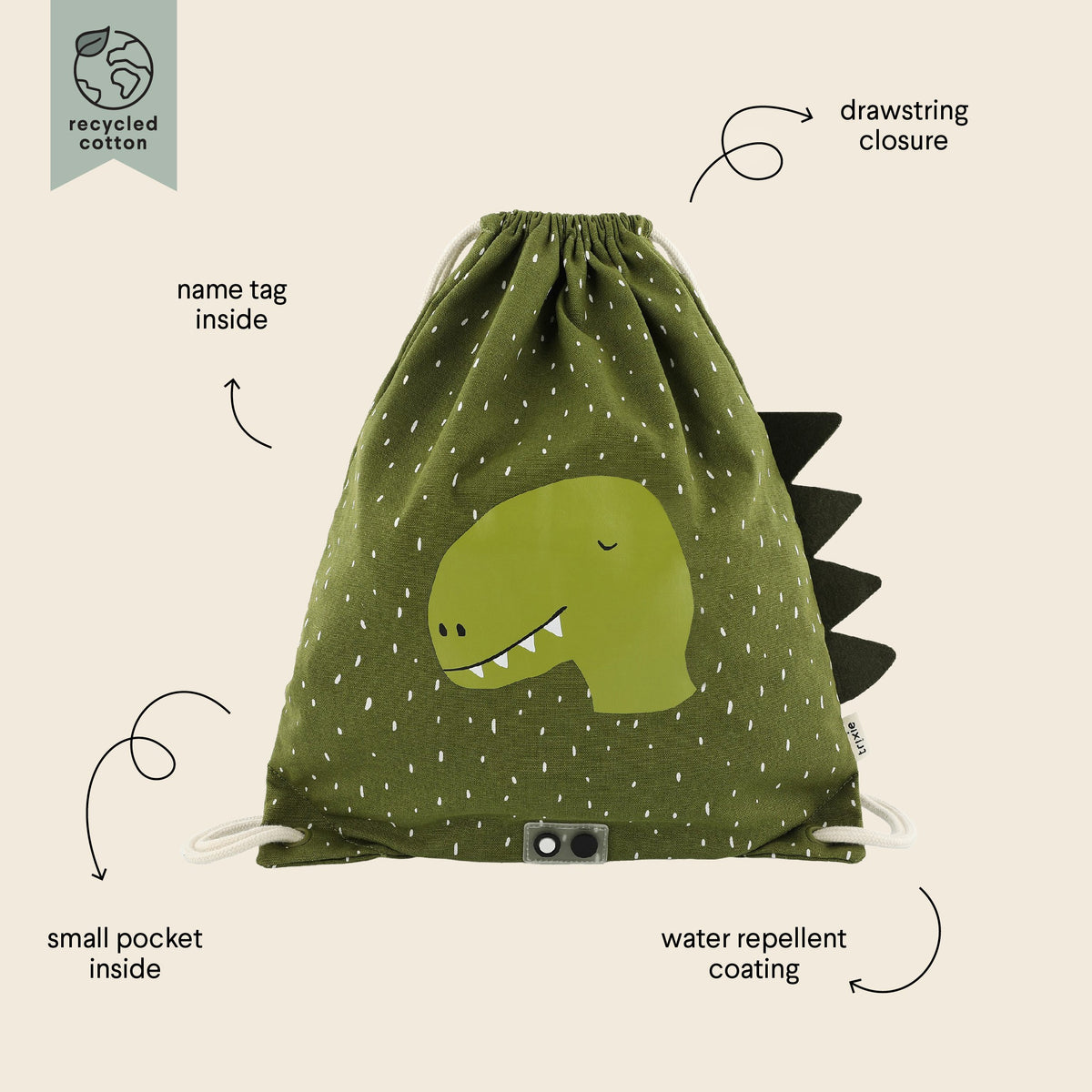Turnbeutel Mr. Dino – Produktansicht 4