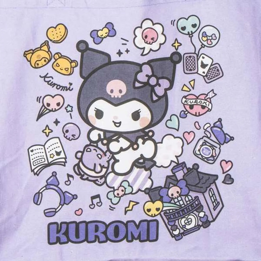 Hello Kitty Kuromi Shopper-Tasche Lila 48 cm – Detailansicht 1