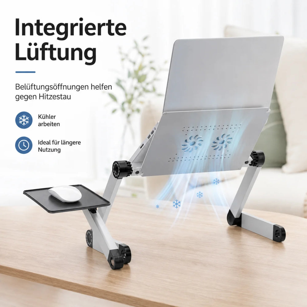 Laptop-Tisch mit Mausablage verstellbar – Detailansicht 4