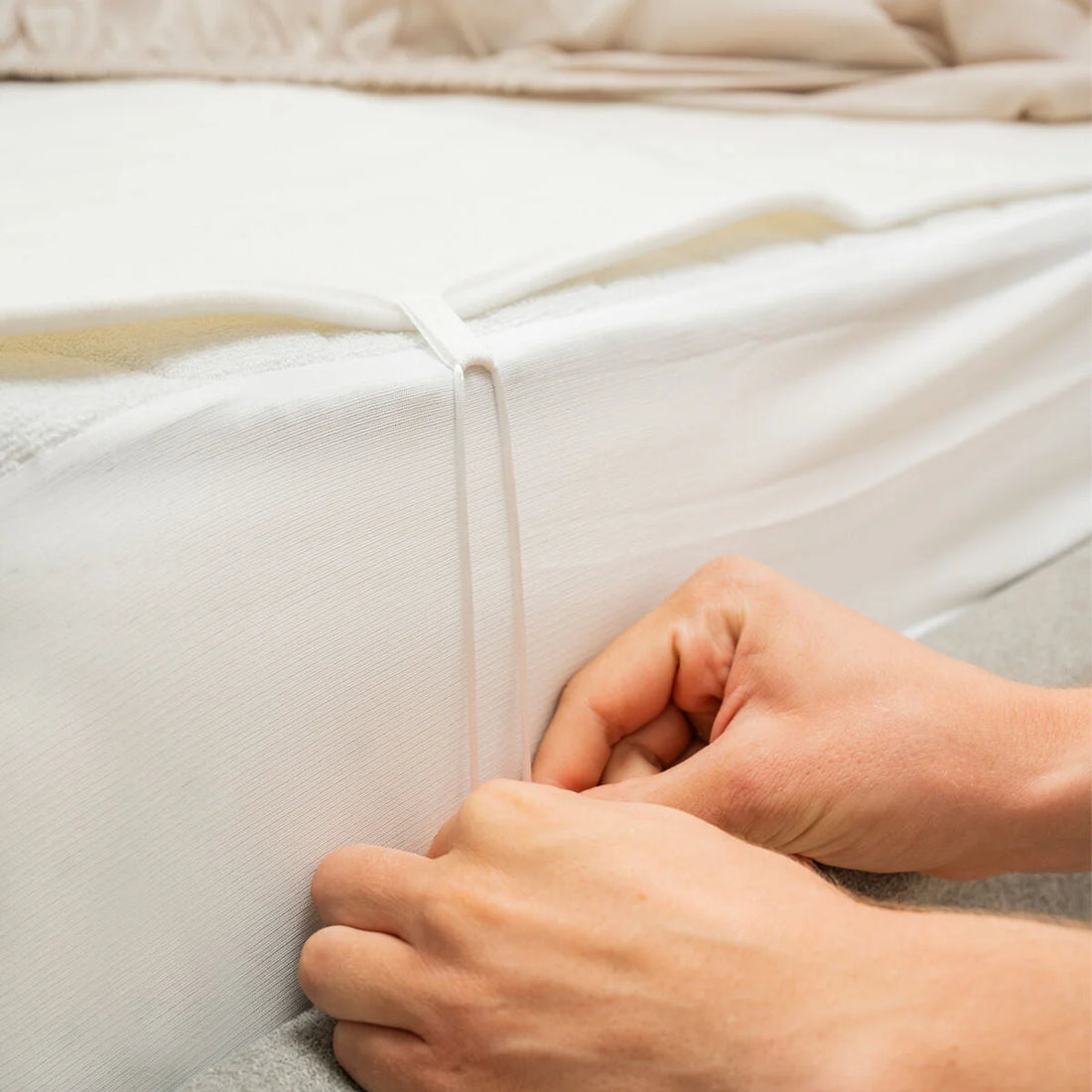 Blewarm Wärmeunterbett 140 x 160 cm Weiß – Detailansicht 2