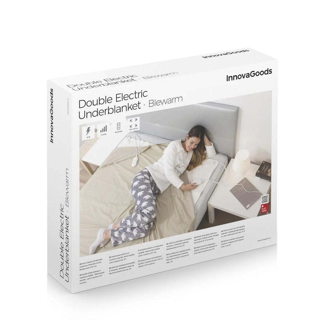 Blewarm Wärmeunterbett 140 x 160 cm Weiß – Detailansicht 3