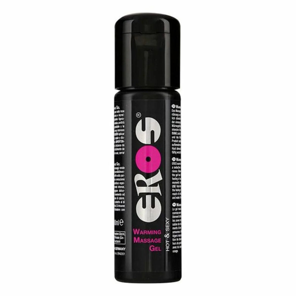 EROS Warming Massage Gel in schwarzer 100 ml Flasche
