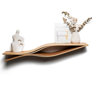 Schwebendes Wandregal aus Holz – Fish