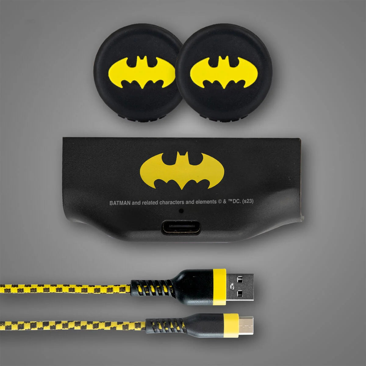FR-TEC Batman Xbox Lade-Kit in Gelb und Schwarz mit Kabel