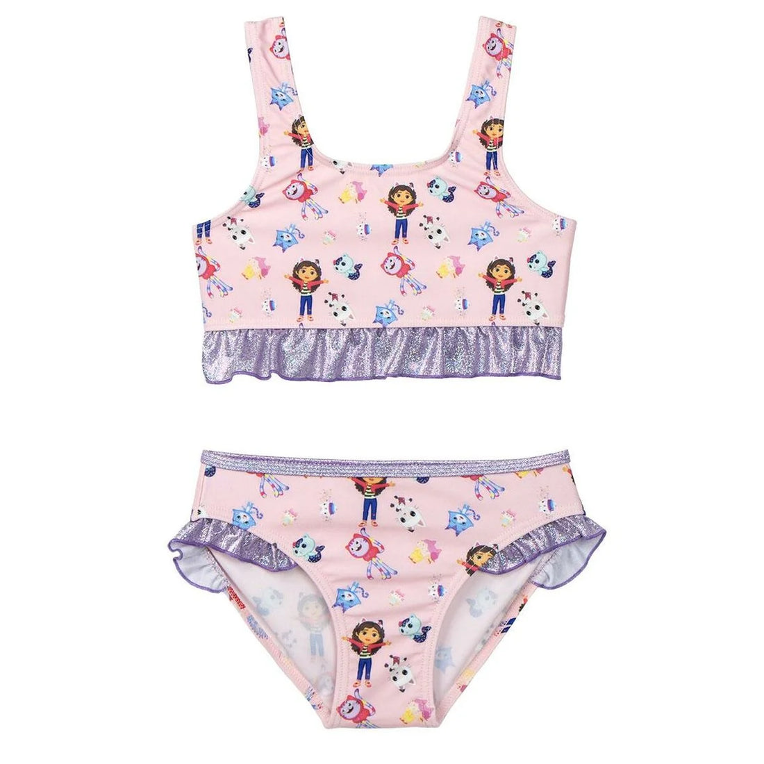 Gabby's Dollhouse Kinder-Bikini Rosa 2–6 Jahre – Detailansicht 1