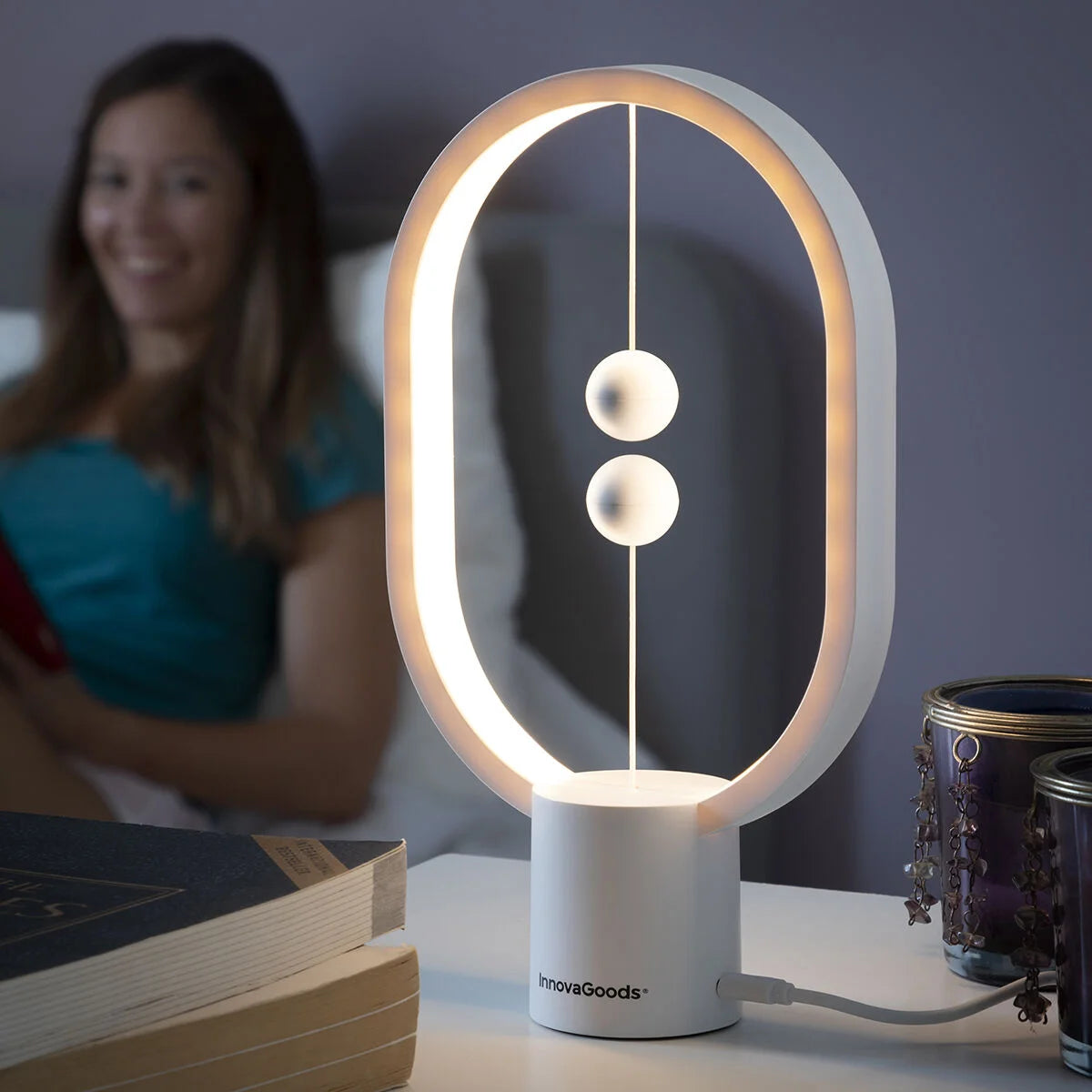 LED-Gleichgewichtslampe Magilum mit Magnetschalter