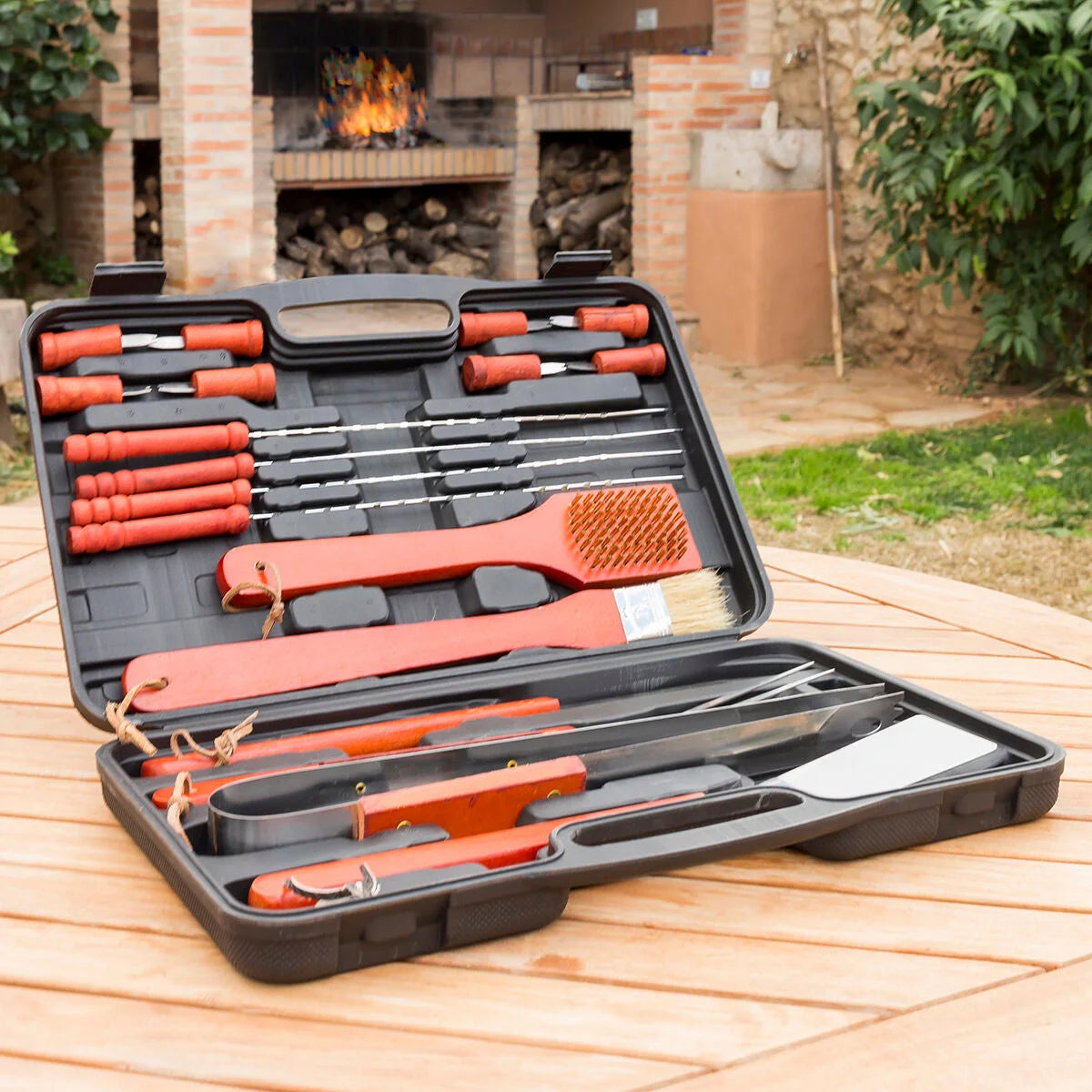 Barbecase Grillbesteck-Set im Koffer, 18-teilig – Produktansicht 2
