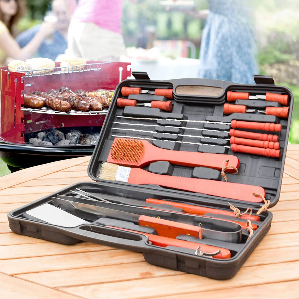 Handkoffer Barbacoa innovative Barbecue Box 18 Stücke