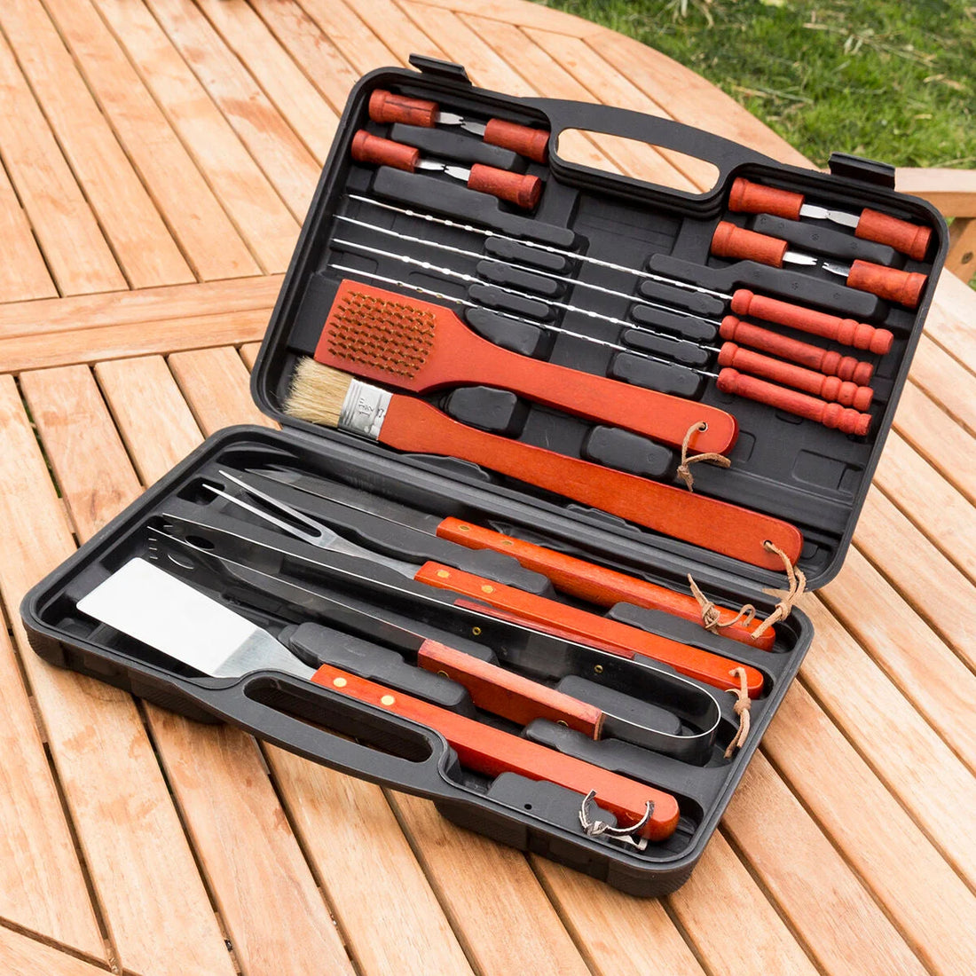 Barbecase Grillbesteck-Set im Koffer, 18-teilig – Detailansicht 1