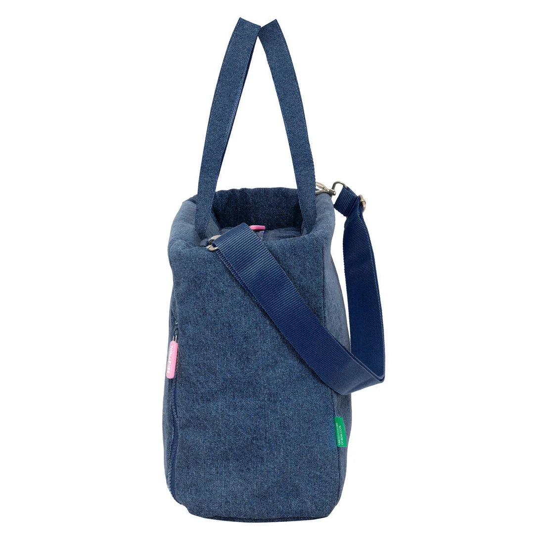 Benetton Denim Laptoptasche Blau bis 14,1 Zoll – Detailansicht 2