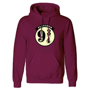 Unisex-Hoodie Harry Potter Gleis 9¾ – Burgunderrot