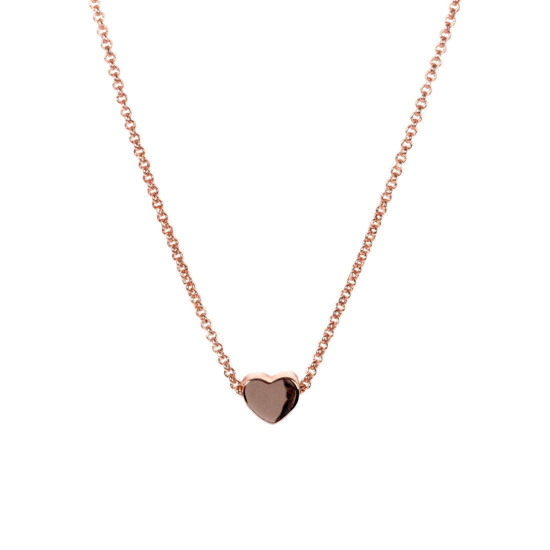 Heart Halskette – Roségold und Silber – Detailansicht 1