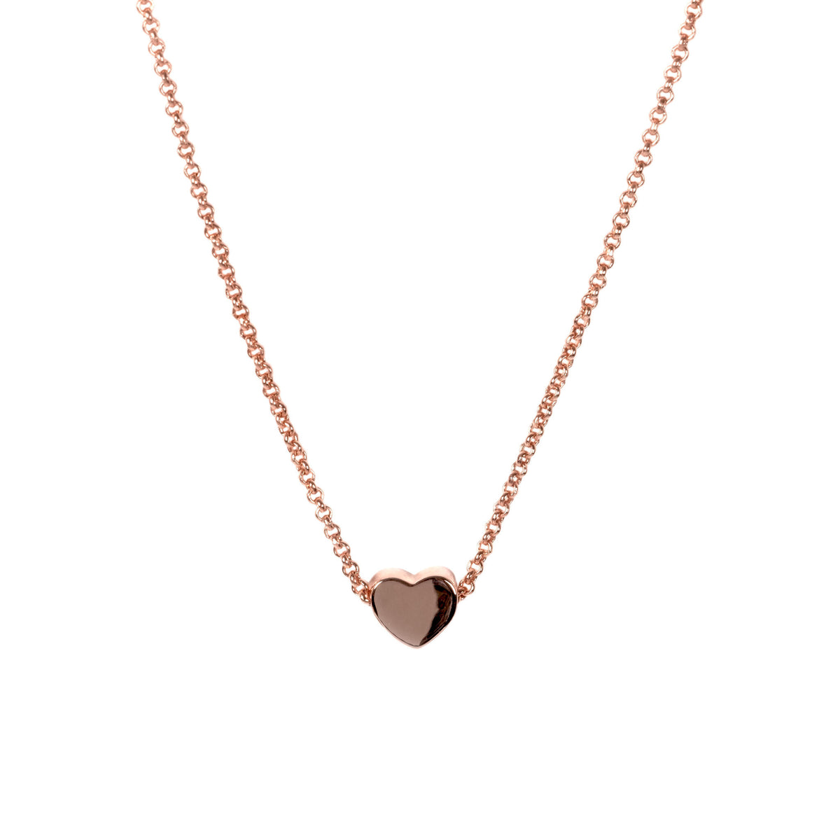 Heart Halskette – Roségold und Silber – Produktansicht 3