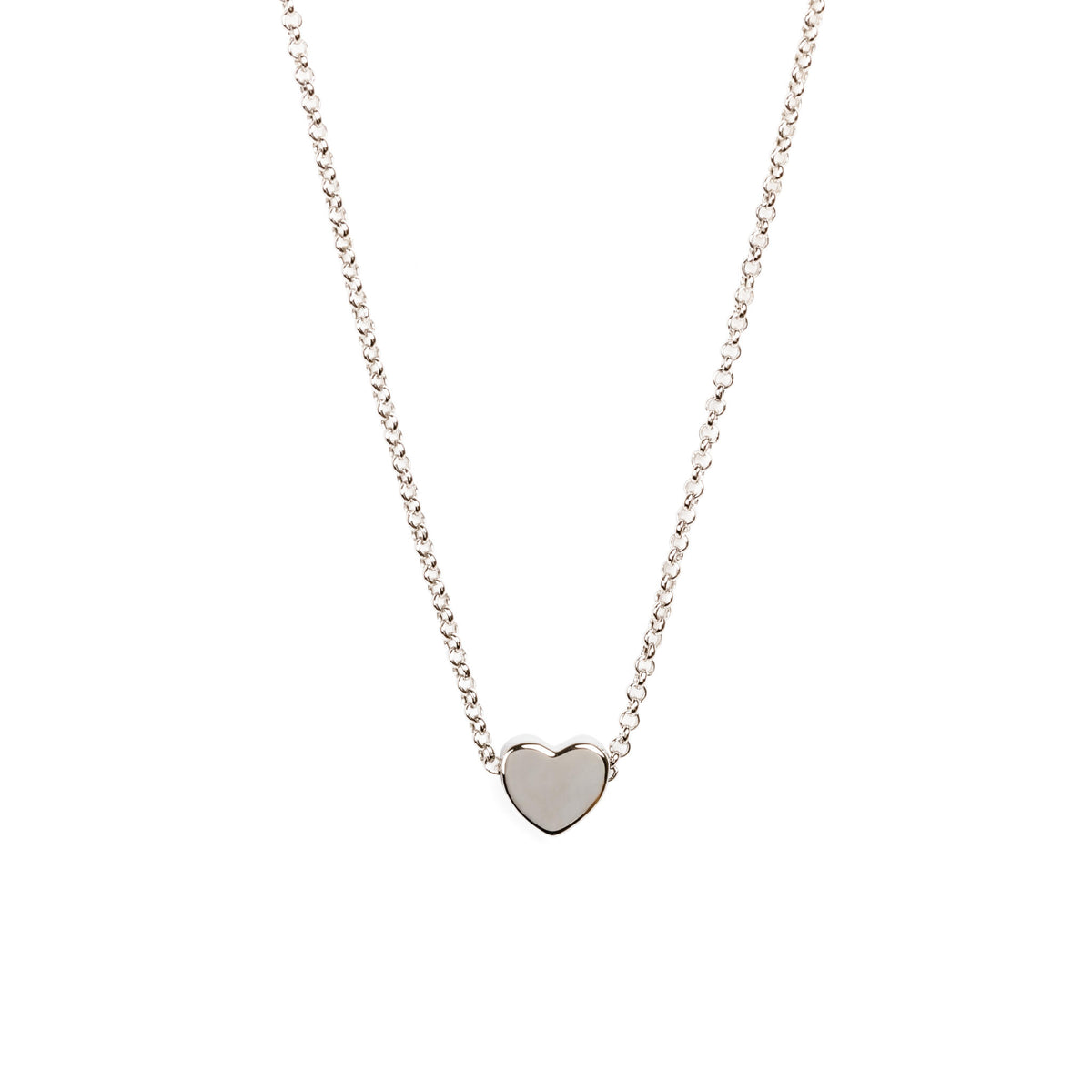 Heart Halskette – Roségold und Silber