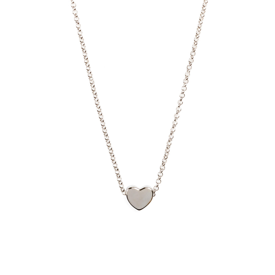 Heart Halskette – Roségold und Silber