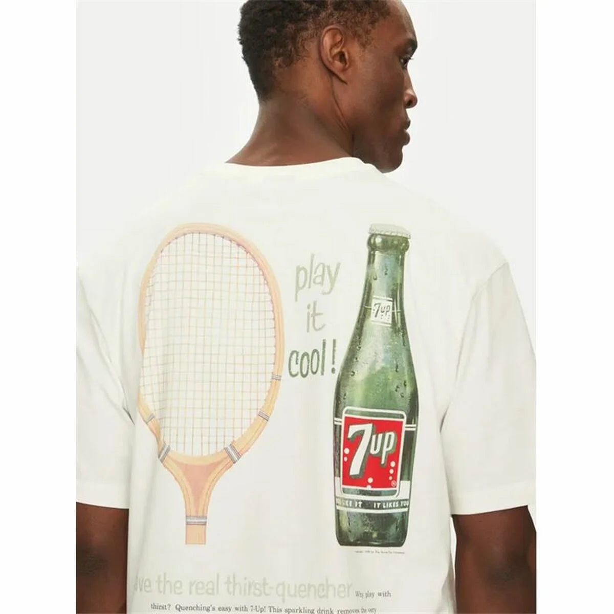 Only and Sons Ons7Up Herren-T-Shirt Beige – Produktansicht 2