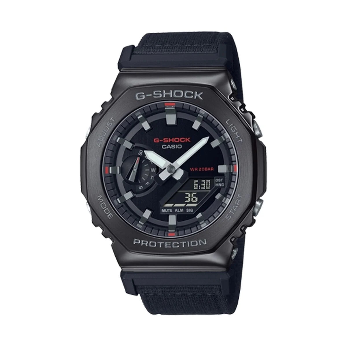 Schwarze Casio Herrenuhr mit digitaler Anzeige
