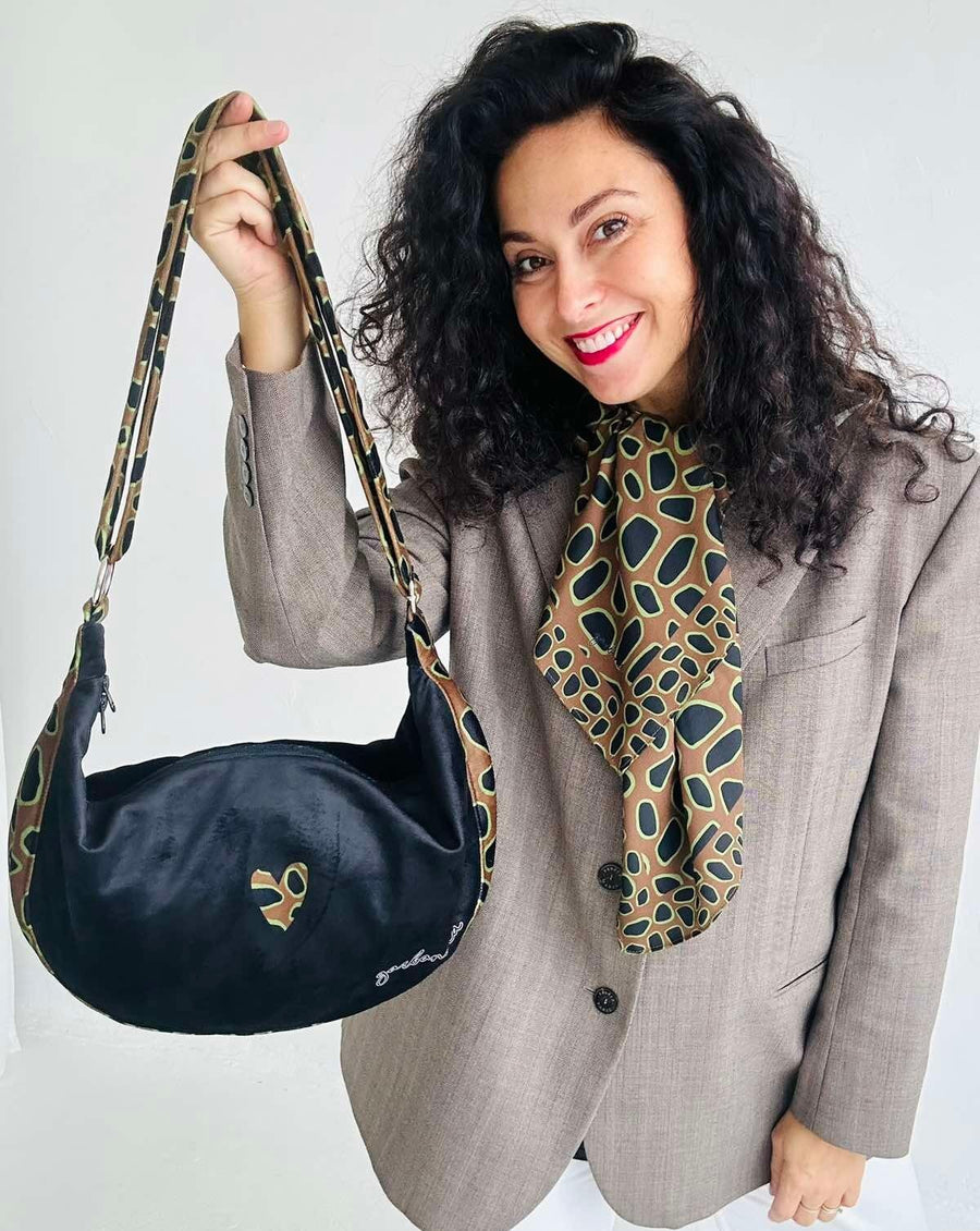 Hobo-Handtasche – Leopard Heart