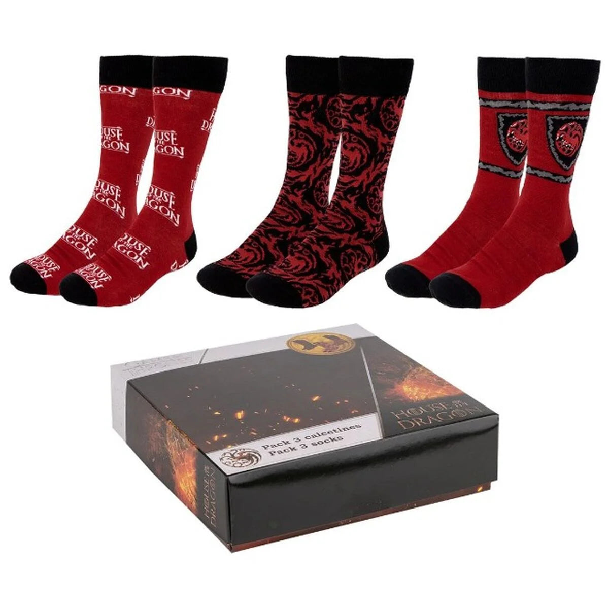 House of the Dragon Socken im 3er-Pack 36–41 – Produktansicht 2