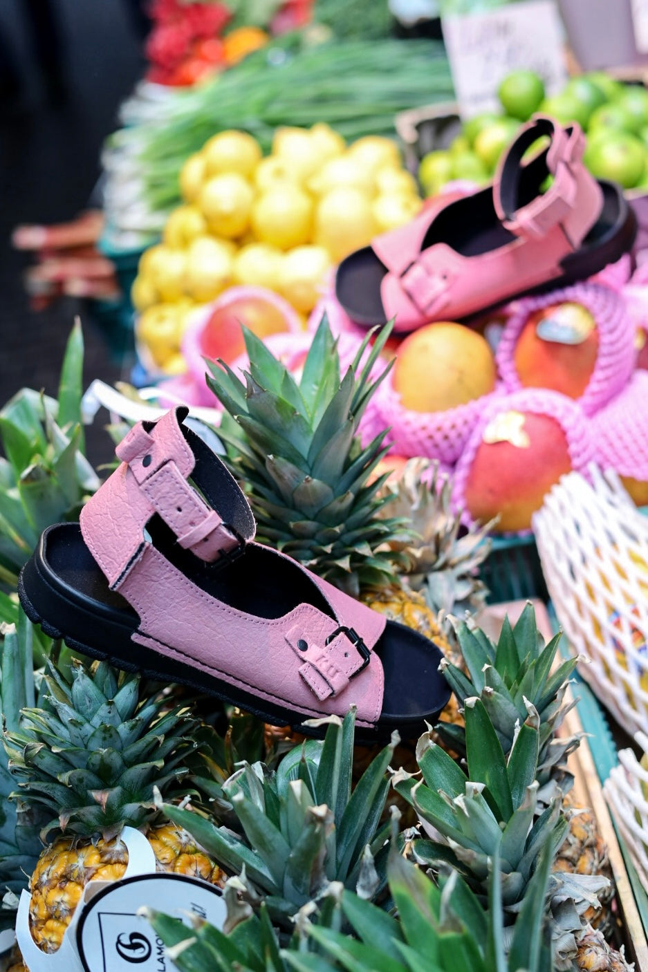 TOKU Athens Vegan Sandalen – Rosa – Produktansicht 2