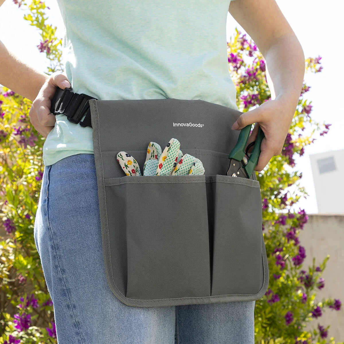 3-in-1 Garten-Kniebank Situl mit Werkzeugtasche – Produktansicht 5
