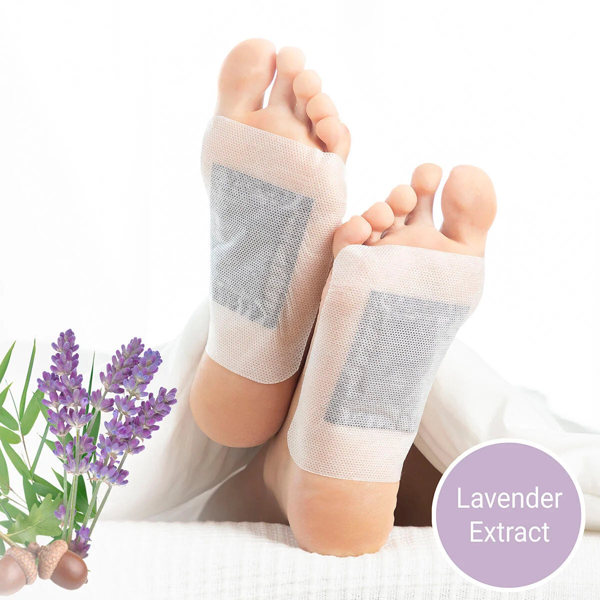 InnovaGoods Detox Fußpflaster Lavender 10 Stück