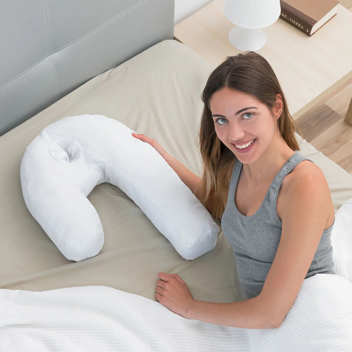 Seitenschläferkissen Slupill in U-Form – Produktansicht 2