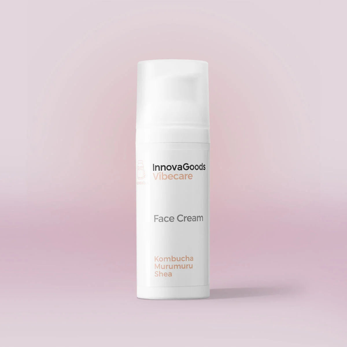 Kombucha Vibecare Gesichtscreme im 50-ml-Spender