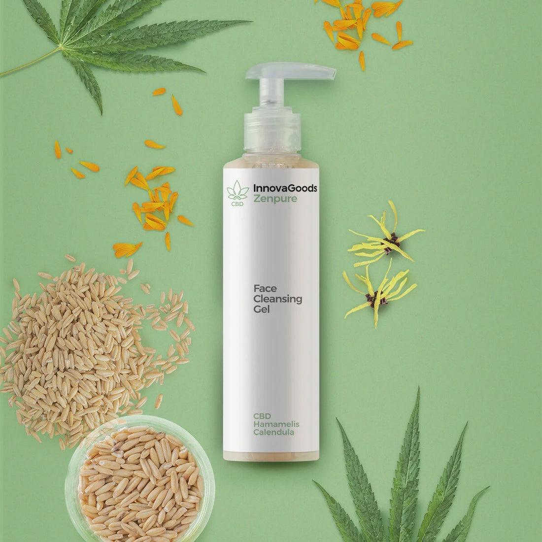 CBD Zenpure Gesichtsreinigungsgel 200 ml – Detailansicht 3