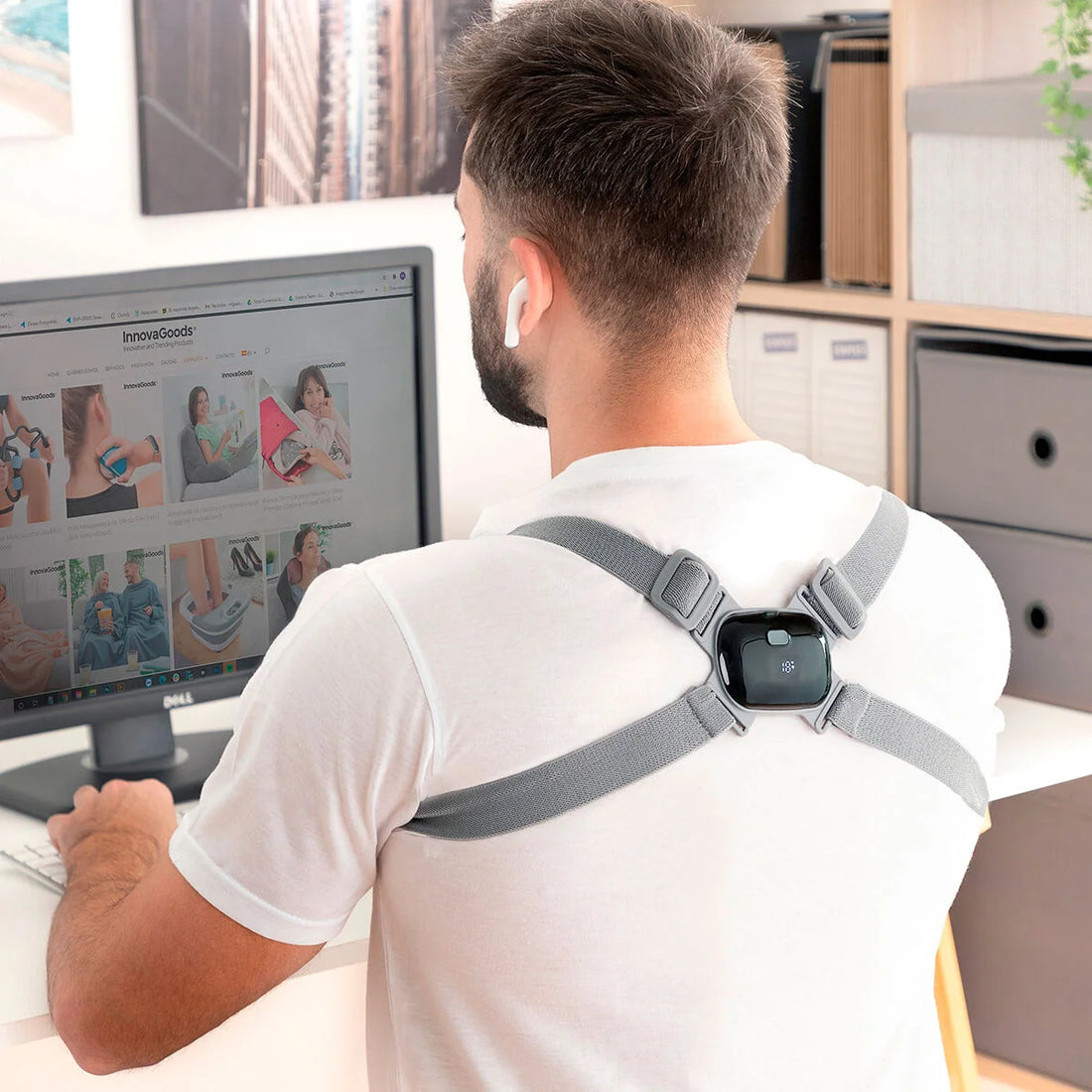 Intelligenter wiederaufladbarer Haltungstrainer mit Vibration Viback – Detailansicht 1