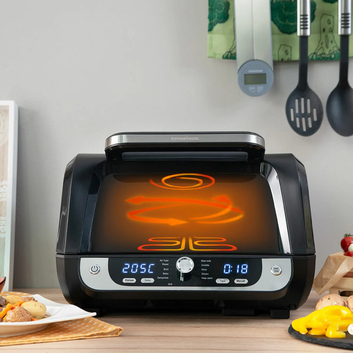 Fryinn 12-in-1 Heißluftfritteuse mit Grill 6 L – Produktansicht 2