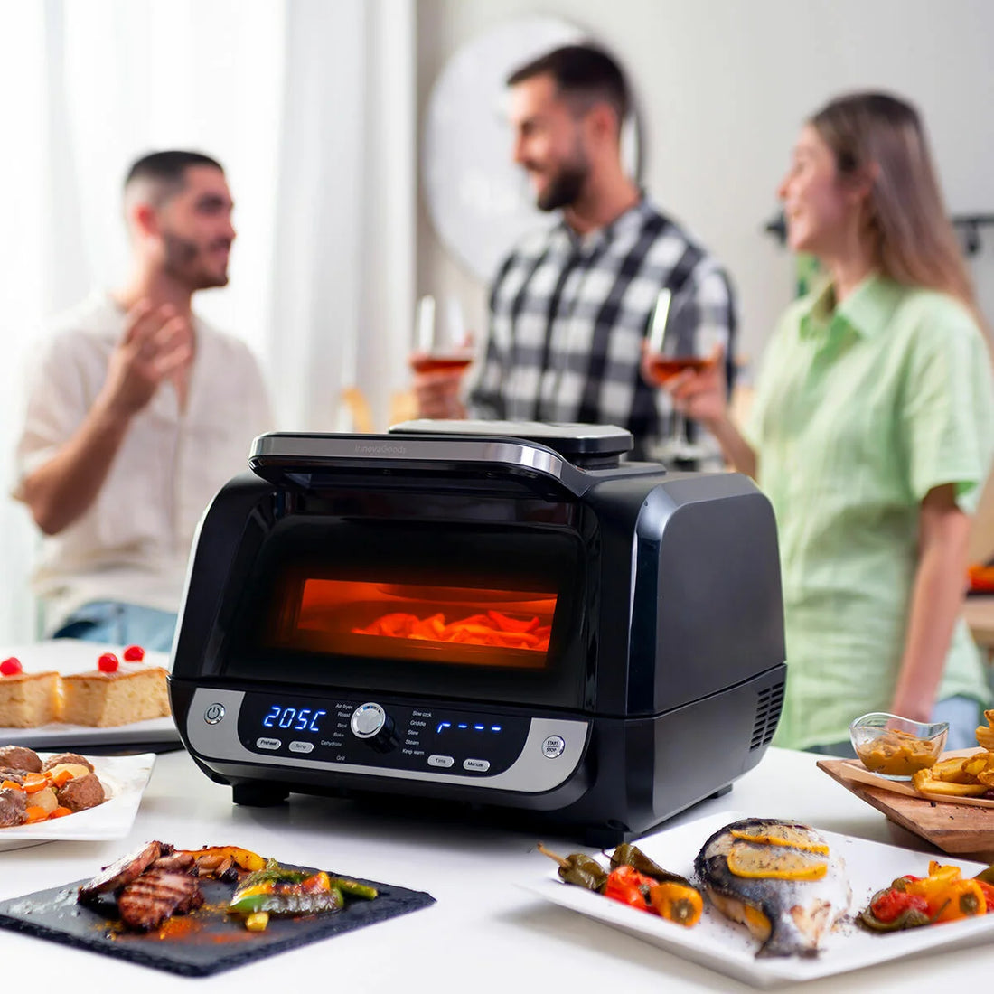 Fryinn 12-in-1 Heißluftfritteuse mit Grill 6 L – Detailansicht 1