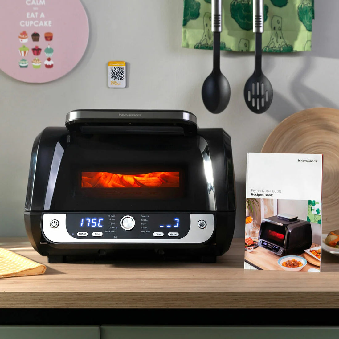 Fryinn 12-in-1 Heißluftfritteuse mit Grill 6 L – Detailansicht 3