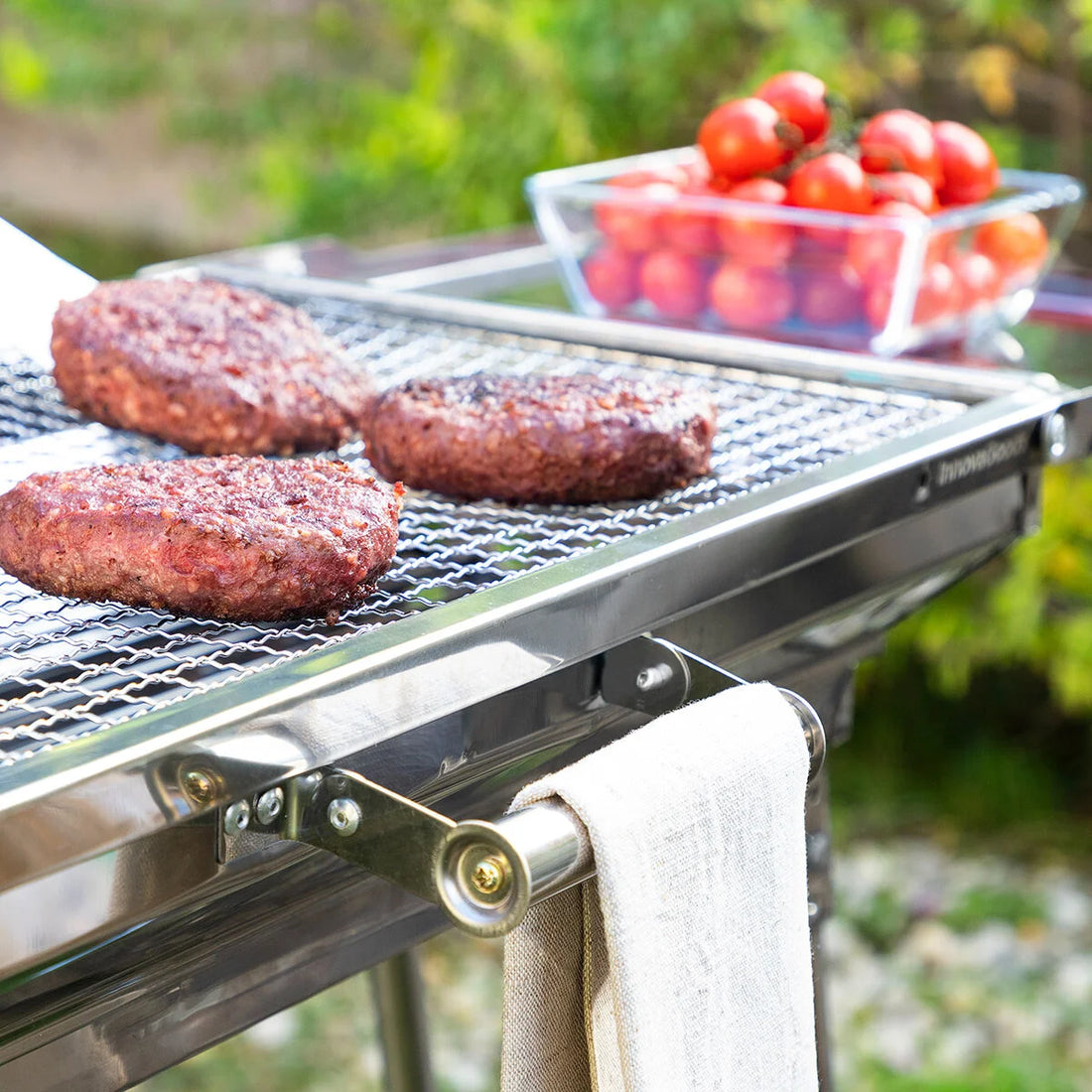 ExelQ klappbarer Holzkohlegrill aus Edelstahl – Detailansicht 4