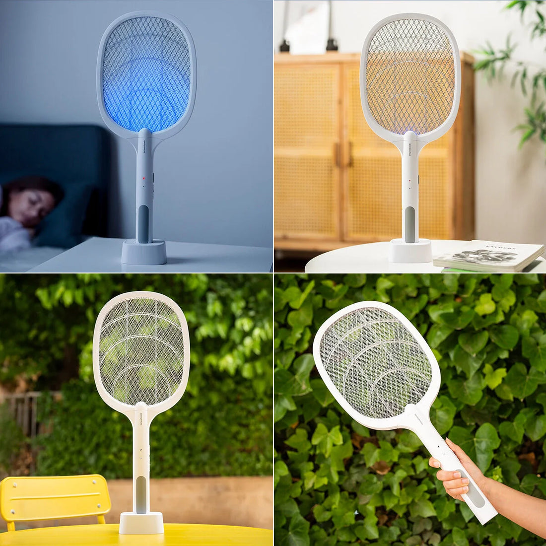Elecfly 2-in-1 elektrische Fliegenklatsche mit UV-Licht – Detailansicht 1