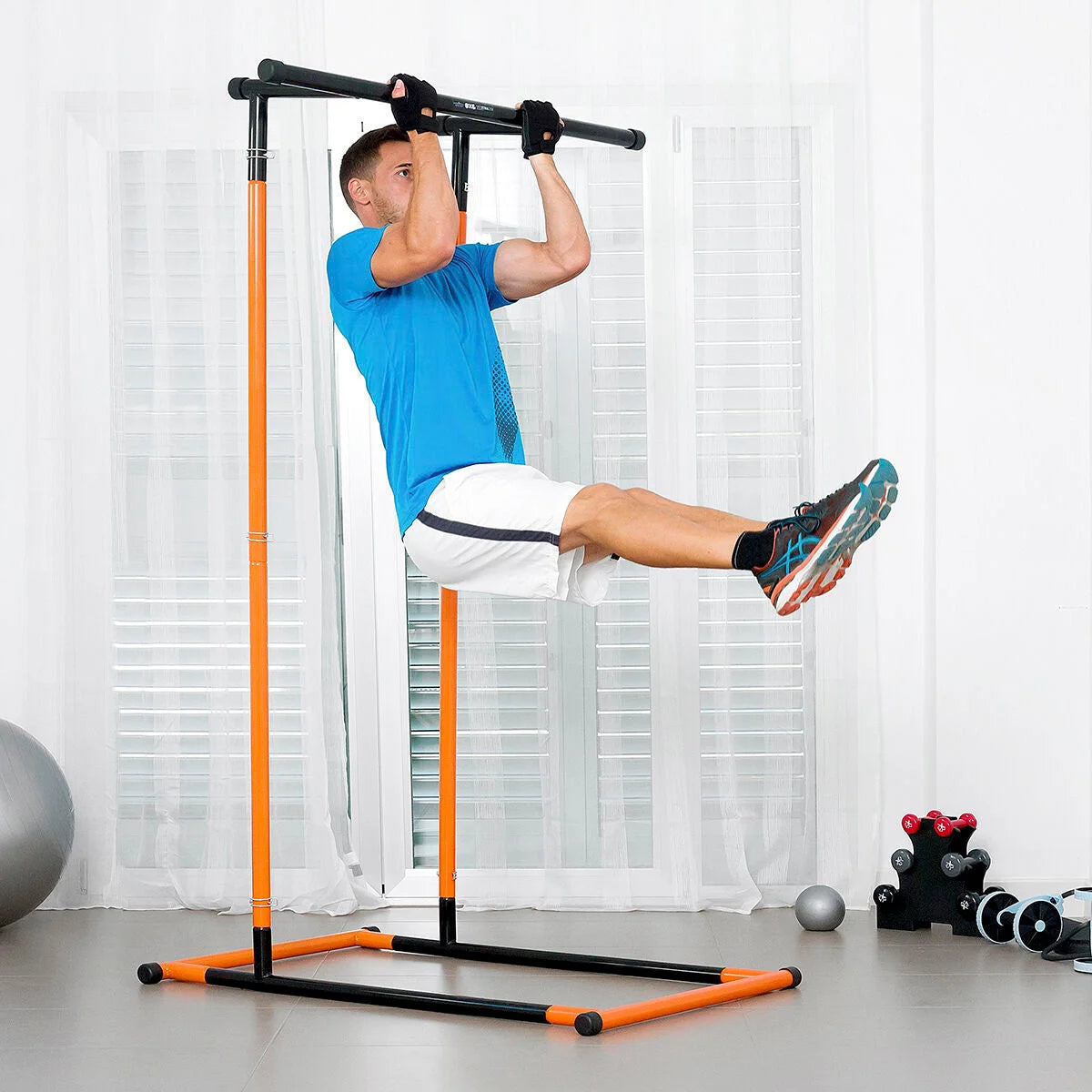 InnovaGoods Klimmzug- und Fitnessstation – Schwarz/Orange
