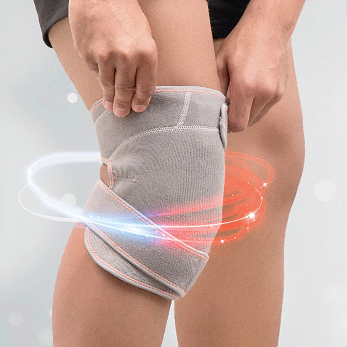 Kniebandage mit herausnehmbarem Wärme- und Kälte-Gelkissen