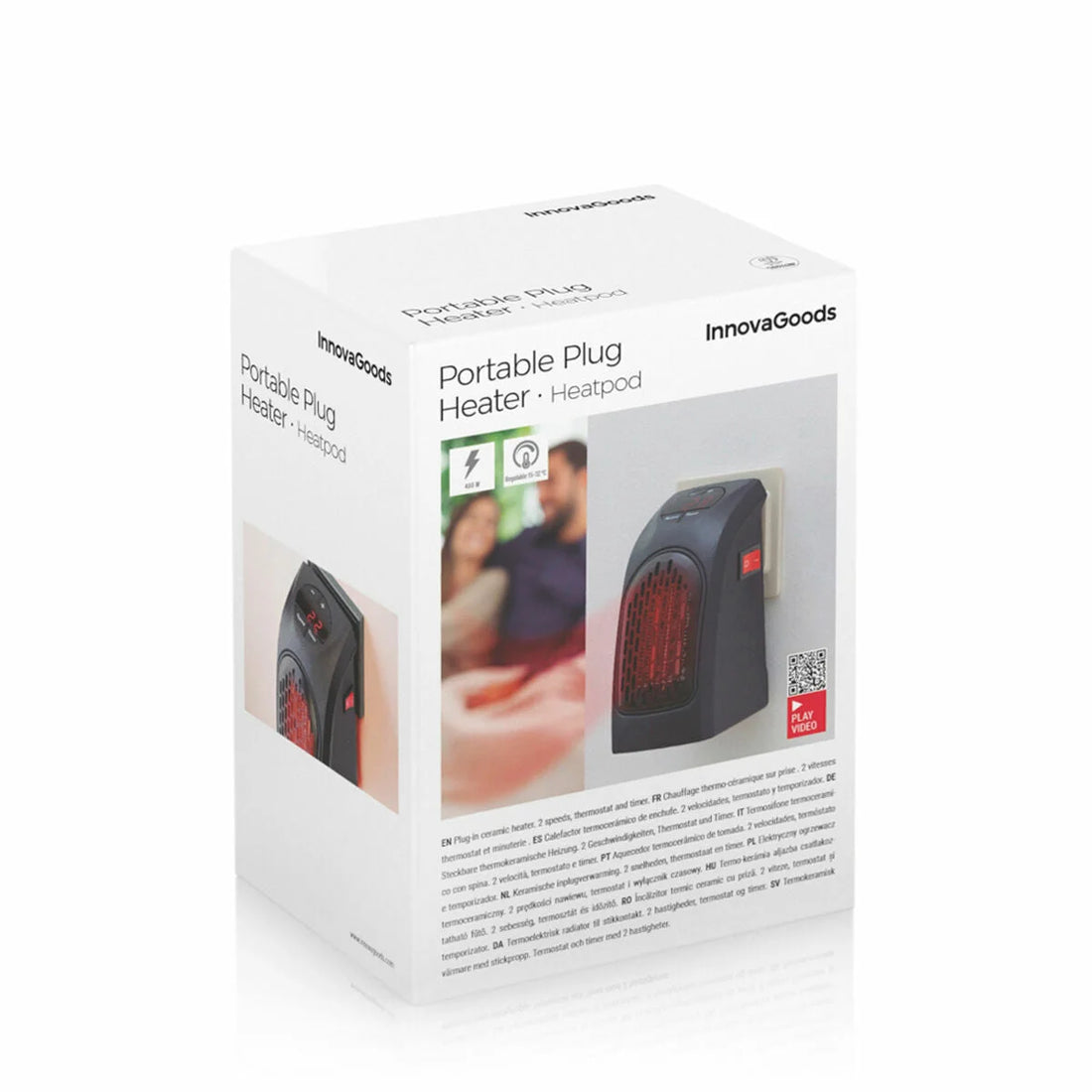 Heatpod Mini-Steckdosenheizung mit Timer, 400 W – Detailansicht 5